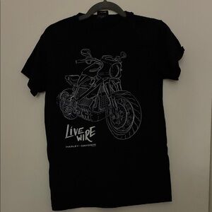 Harley-Davidson Black 'Live Wire' Tee